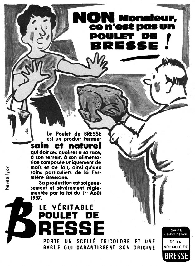 Publicité Poulet 1963