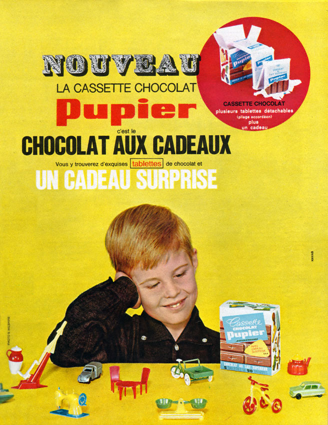 Publicité Pupier 1963