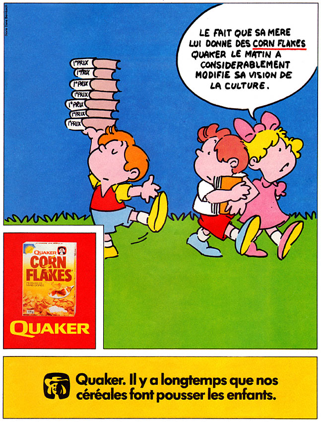 Publicité Quaker 1981