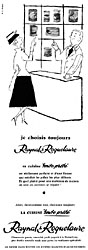 Publicit Raynal & Roquelaure 1957