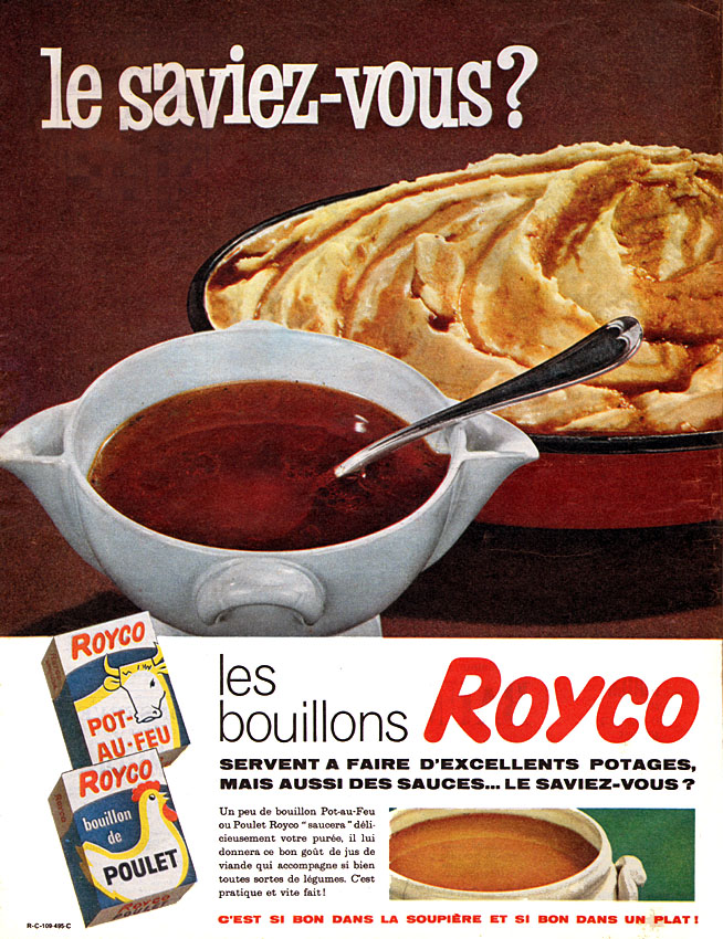 Publicité Royco 1961