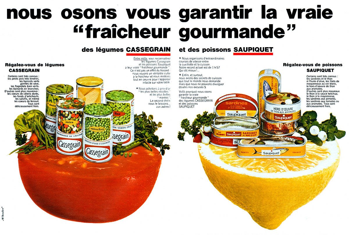 Publicité Saupiquet 1969