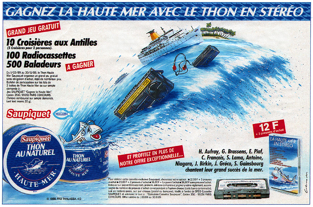Publicité Saupiquet 1989