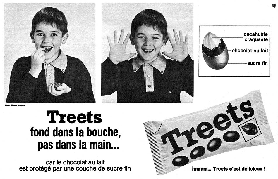 Publicité Treets 1965