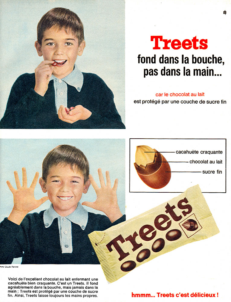 Publicit� Treets 1965