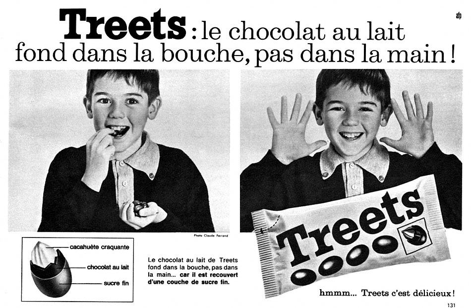 Publicit� Treets 1966