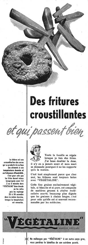 Publicité Vgtaline 1955