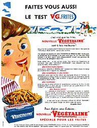 Publicité Végétaline 1957