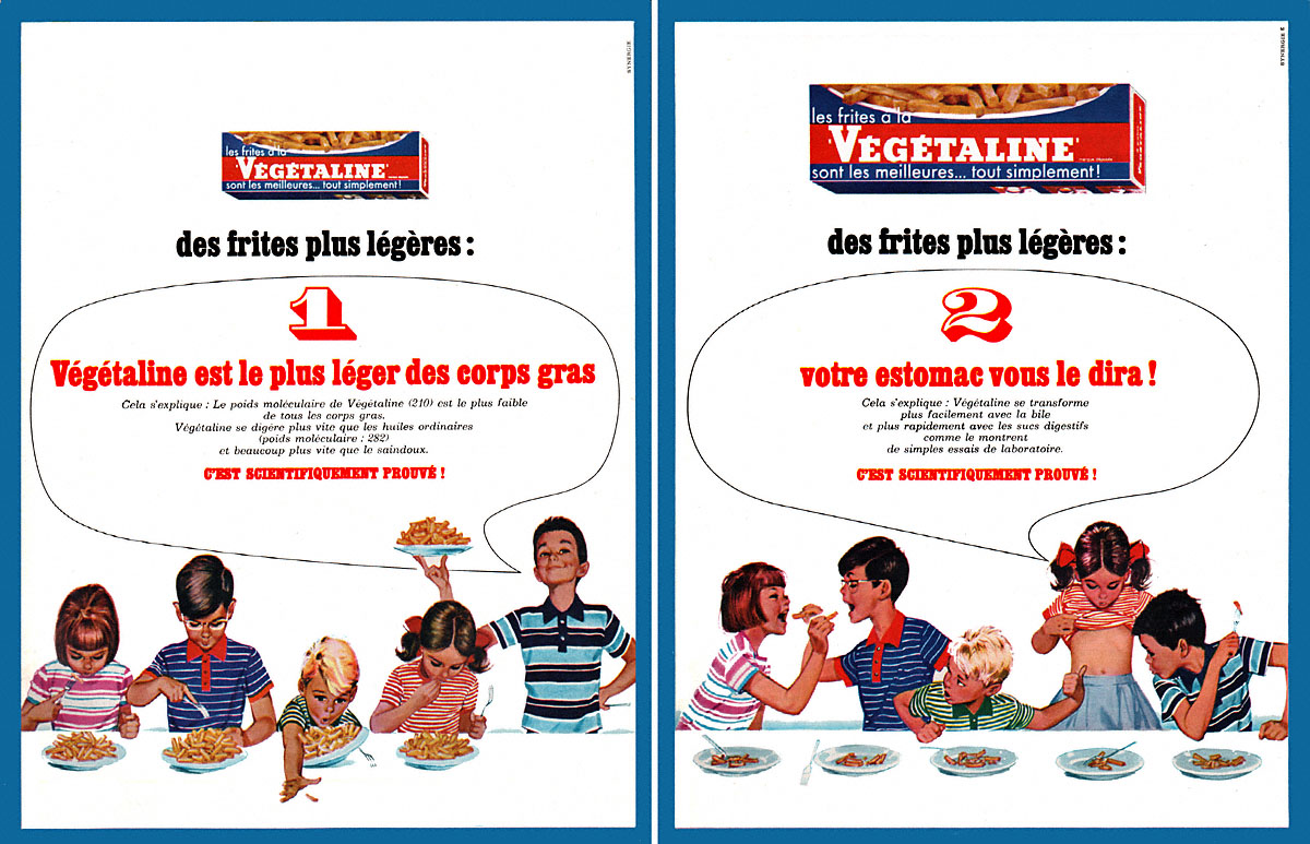 Publicit� Vegetaline 1967