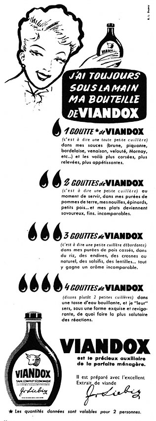 Publicité Viandox 1953