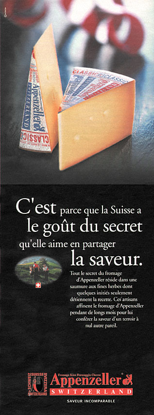 Publicité ZDivers Fromages 2000