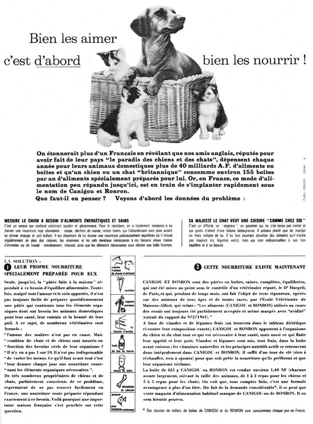 Publicité Canigou 1962