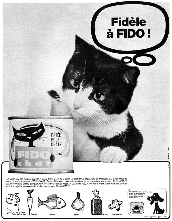 Publicité Fido 1965