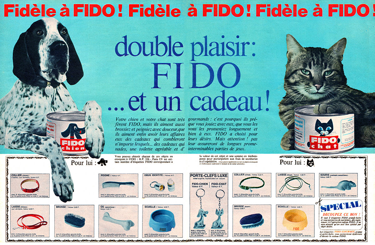 Publicit� Fido 1966