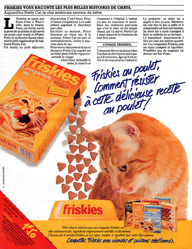 Publicité Friskies 1982