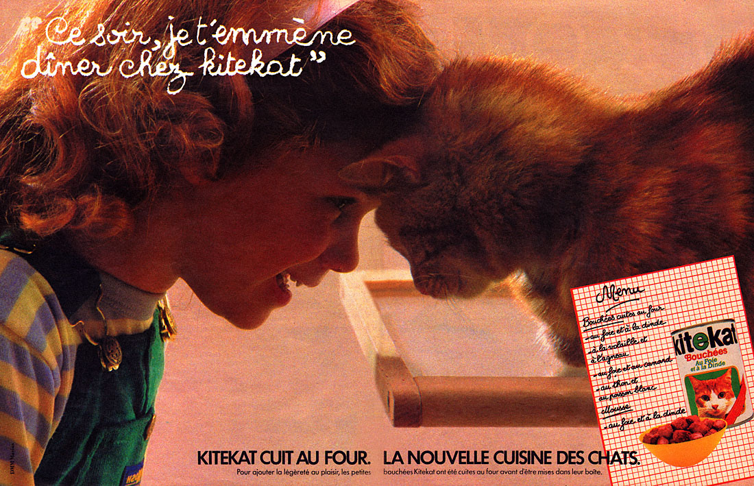 Publicité Kitekat 1984