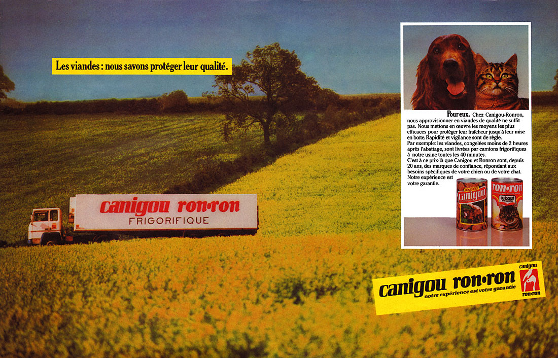 Publicité Ronron 1981