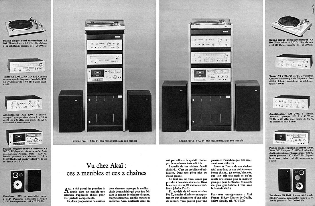 Publicité Akai 1978