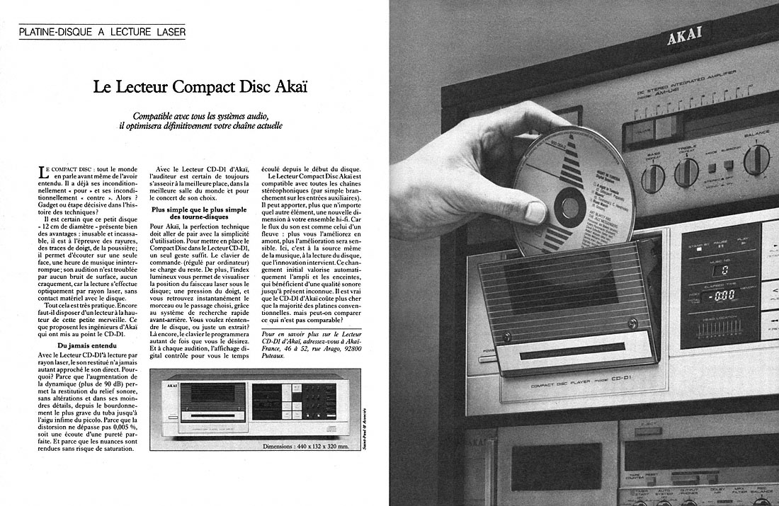 Publicité Akai 1983