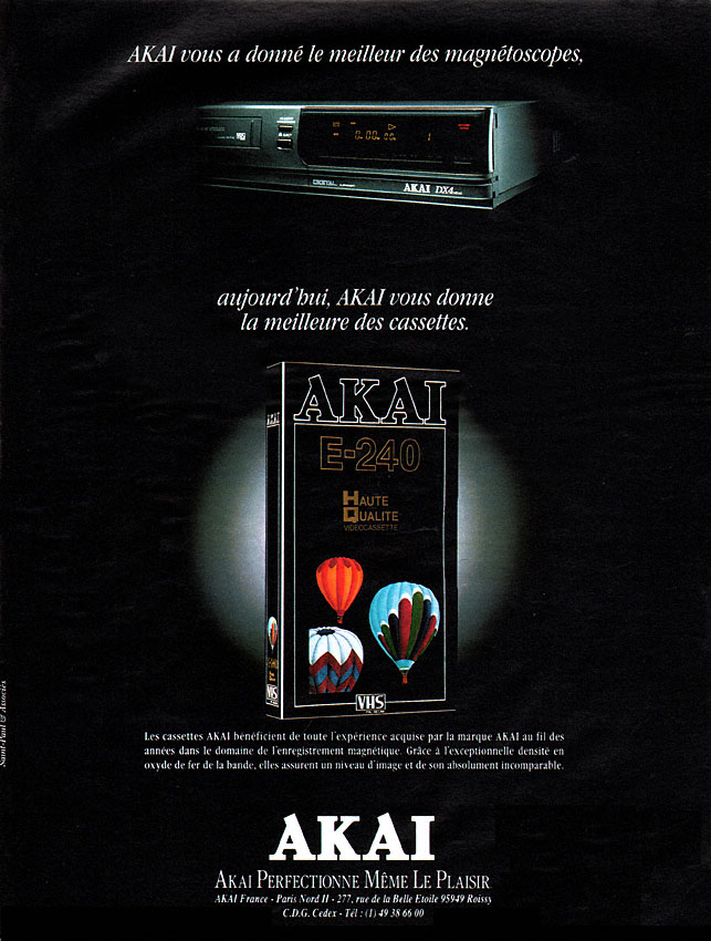 Publicité Akai 1991