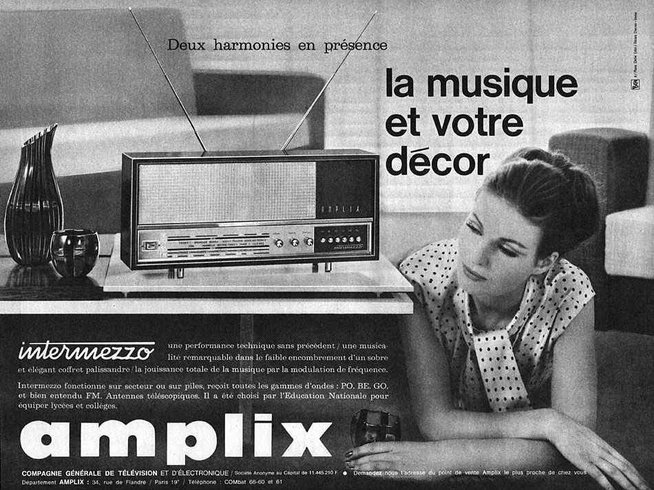 Publicité Amplix 1964