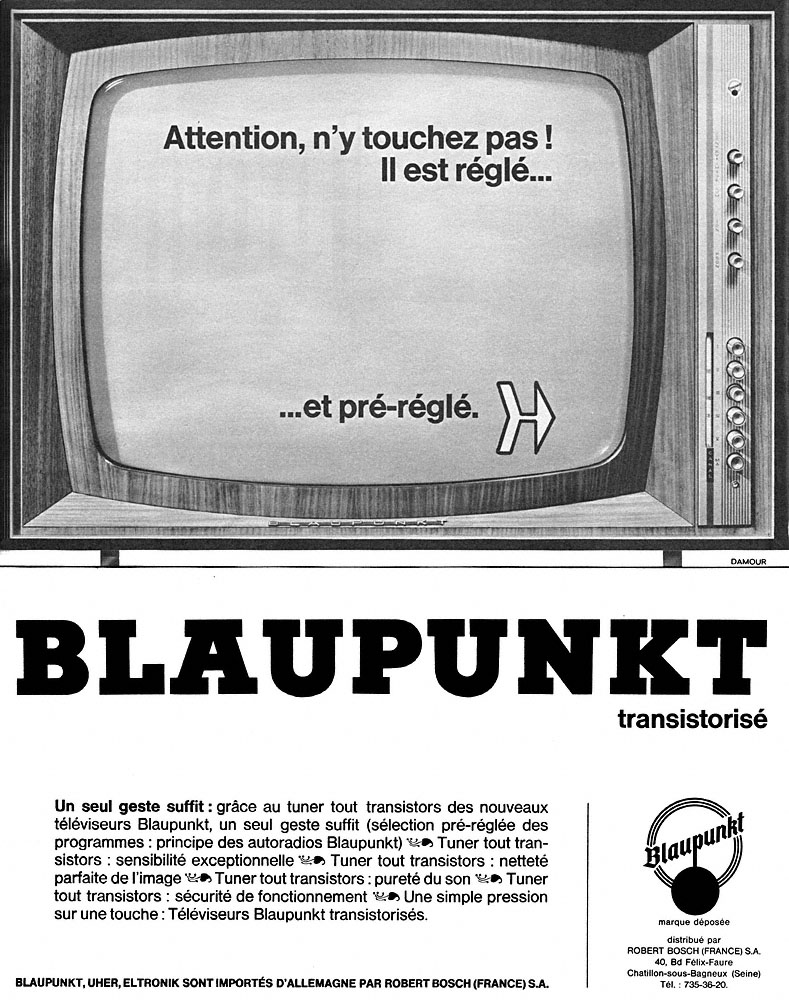 Publicit� Blaupunkt 1965