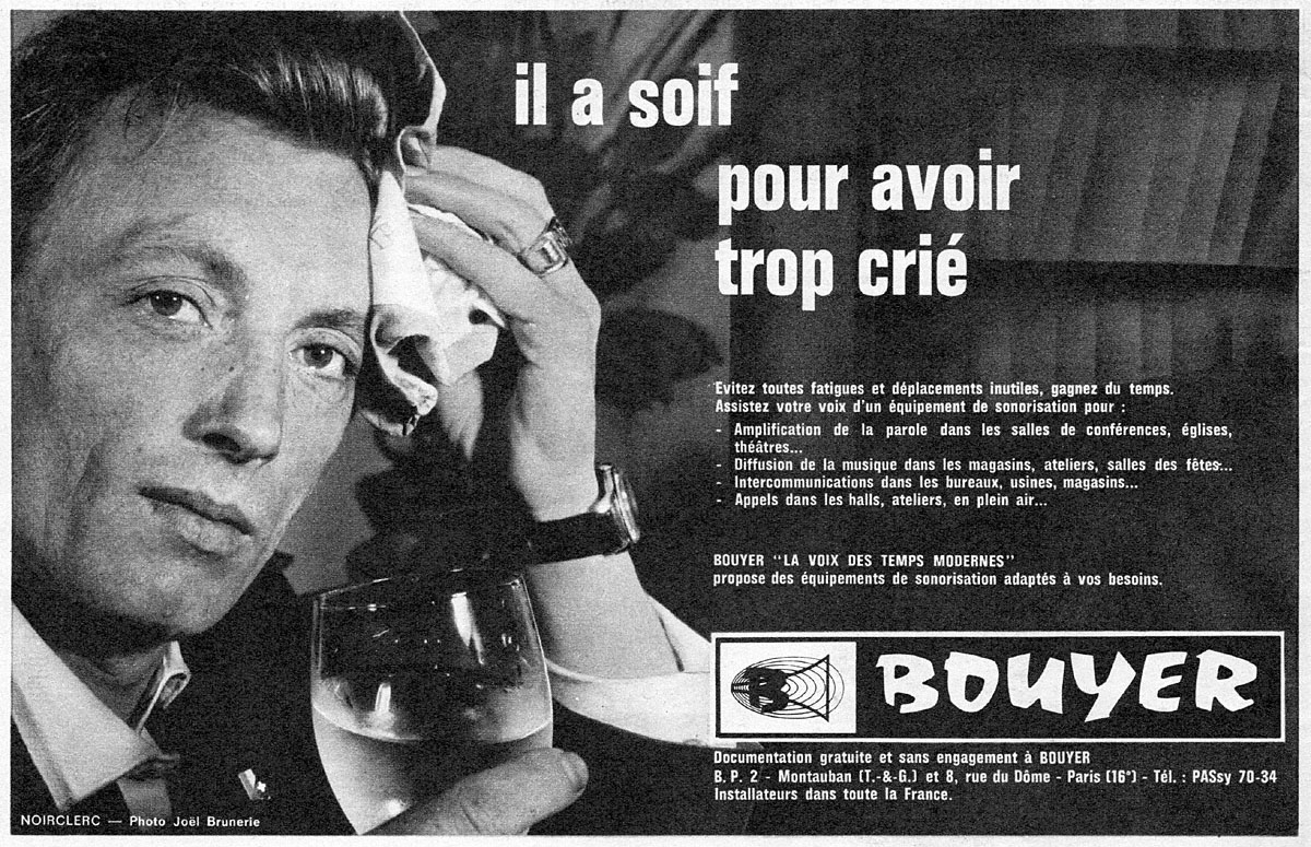 Publicité Bouyer 1963