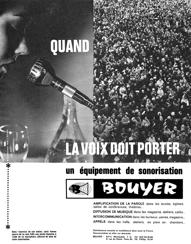 Publicité Bouyer 1964