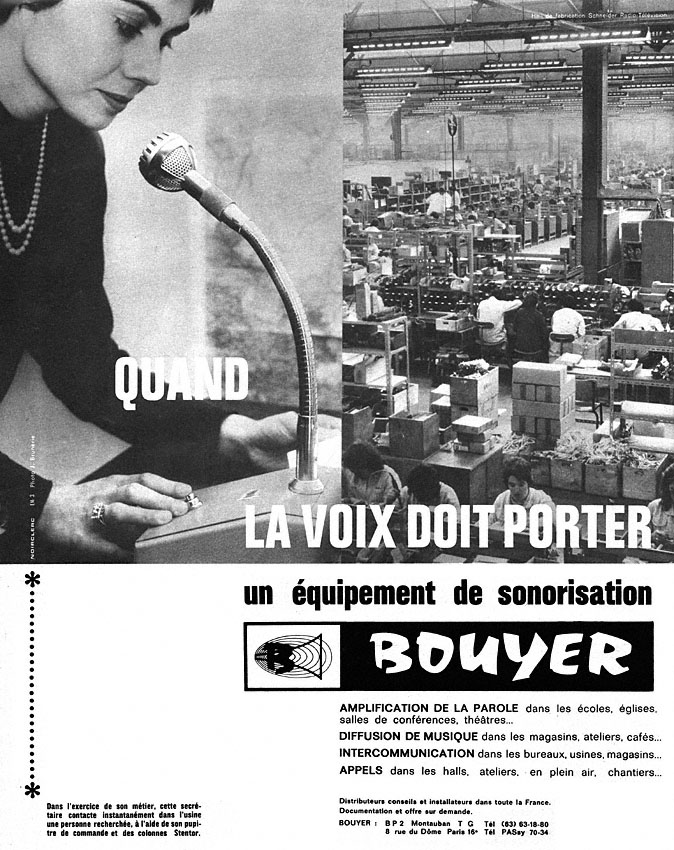 Publicité Bouyer 1964