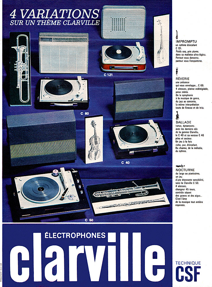 Publicit� Clarville 1964