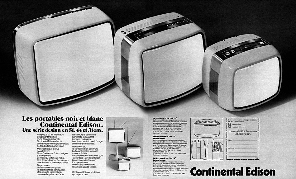 Publicité Continental Edison 1976