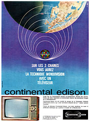 Publicit Continental Edison 1963