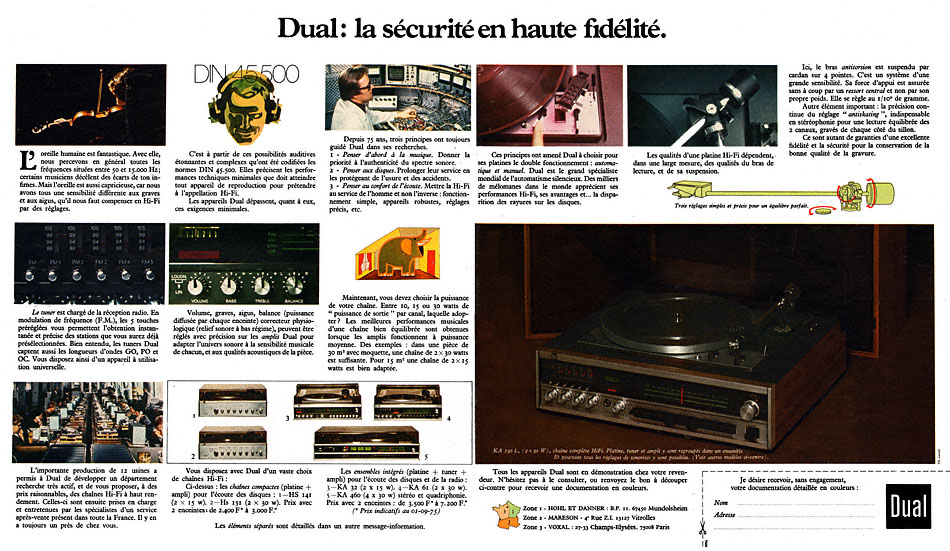 Publicité Dual 1975