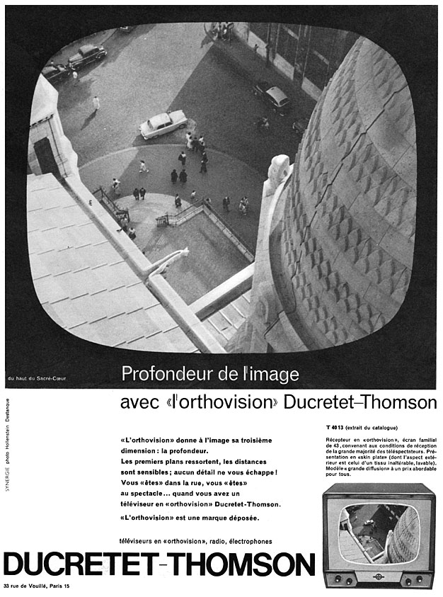 Publicité Ducretet-Thomson 1959