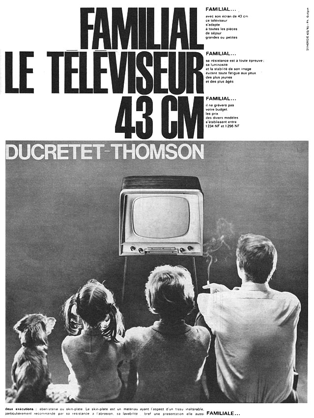 Publicité Ducretet-Thomson 1960
