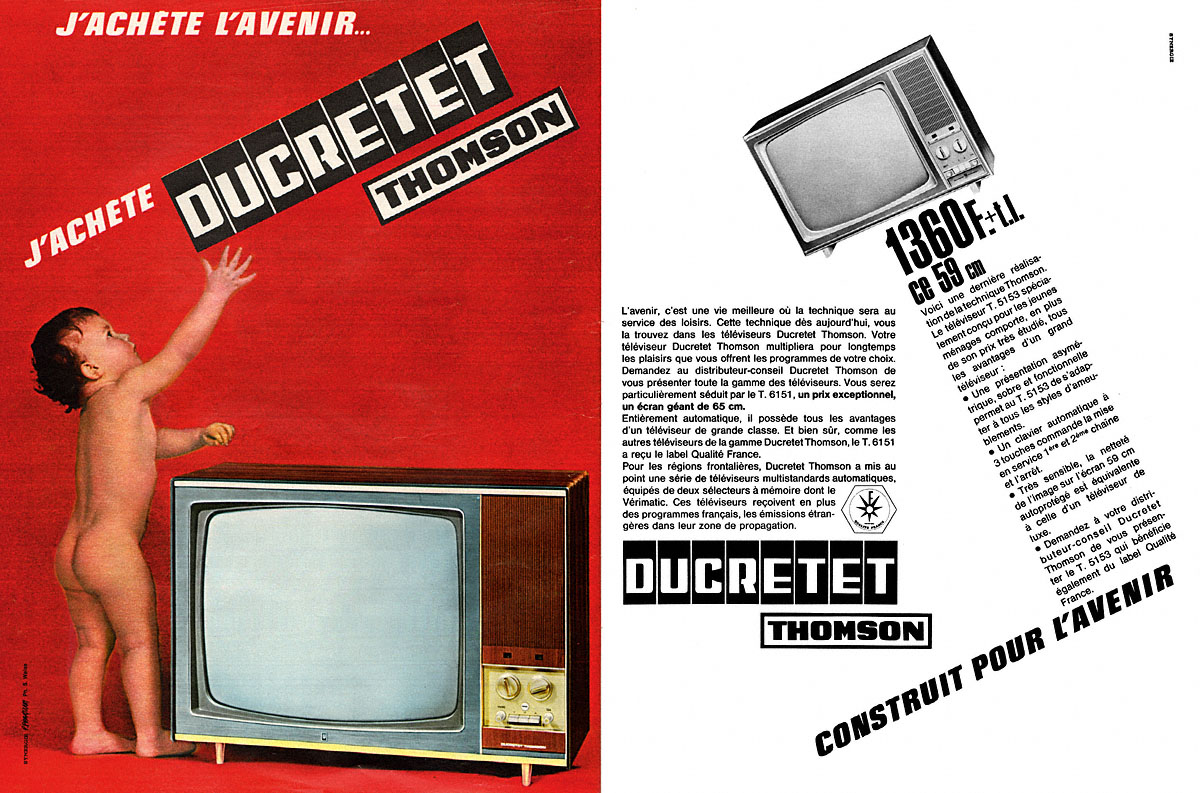 Publicit� Ducretet-Thomson 1966