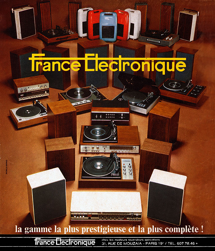 Publicité France Electronique 1974