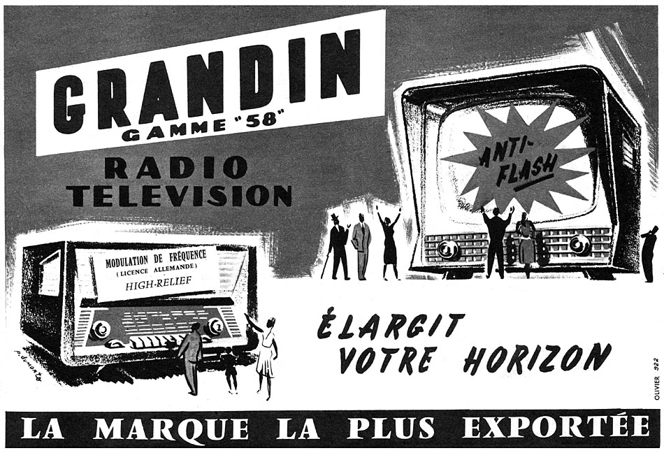 Publicité Grandin 1957