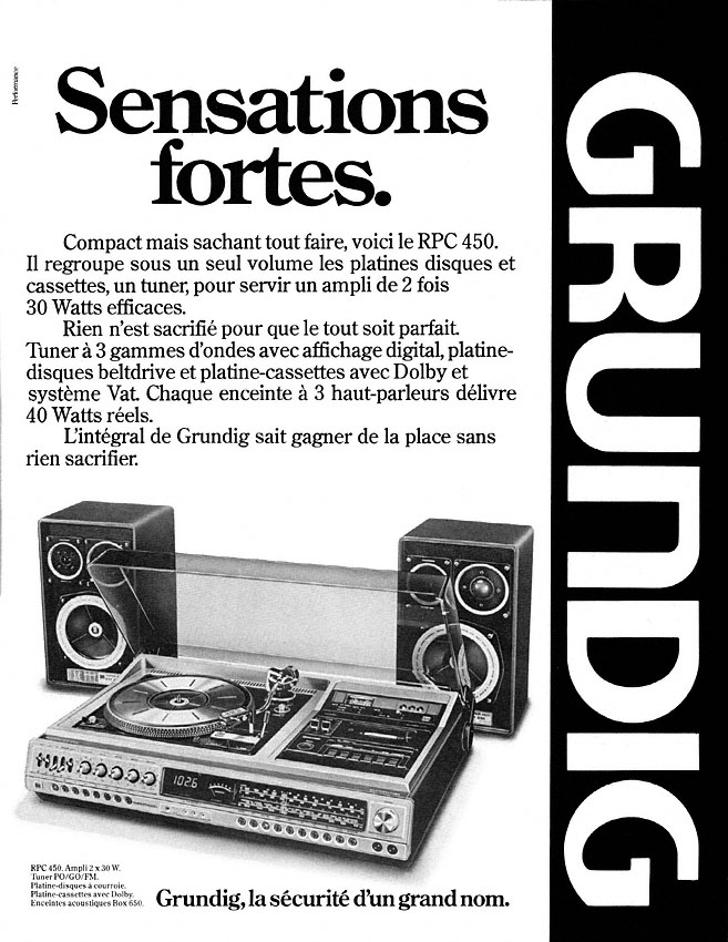 Publicité Grundig 1979