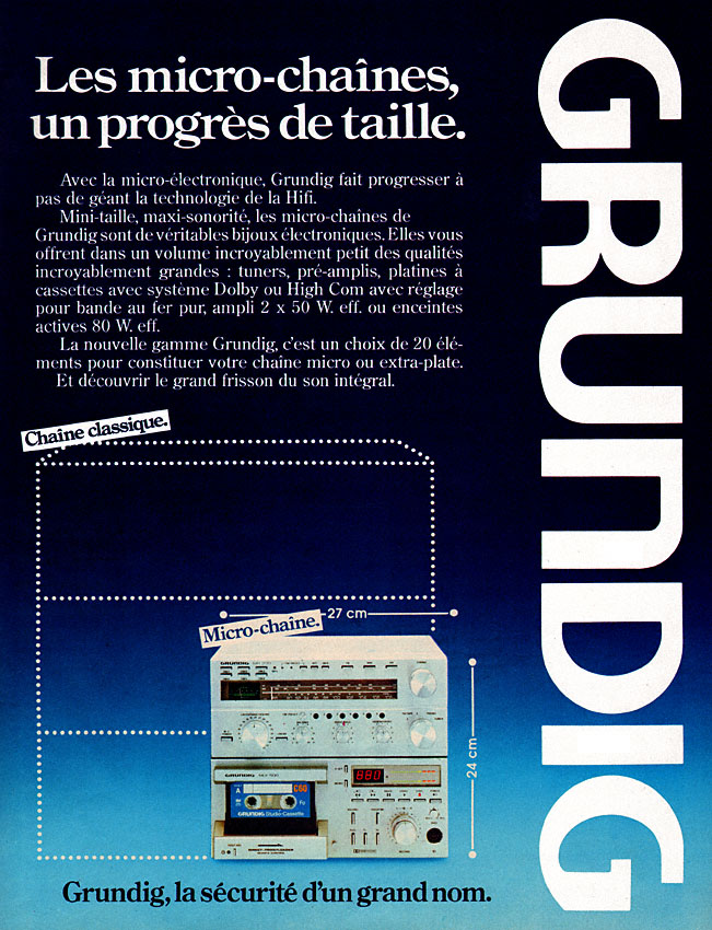 Publicité Grundig 1980