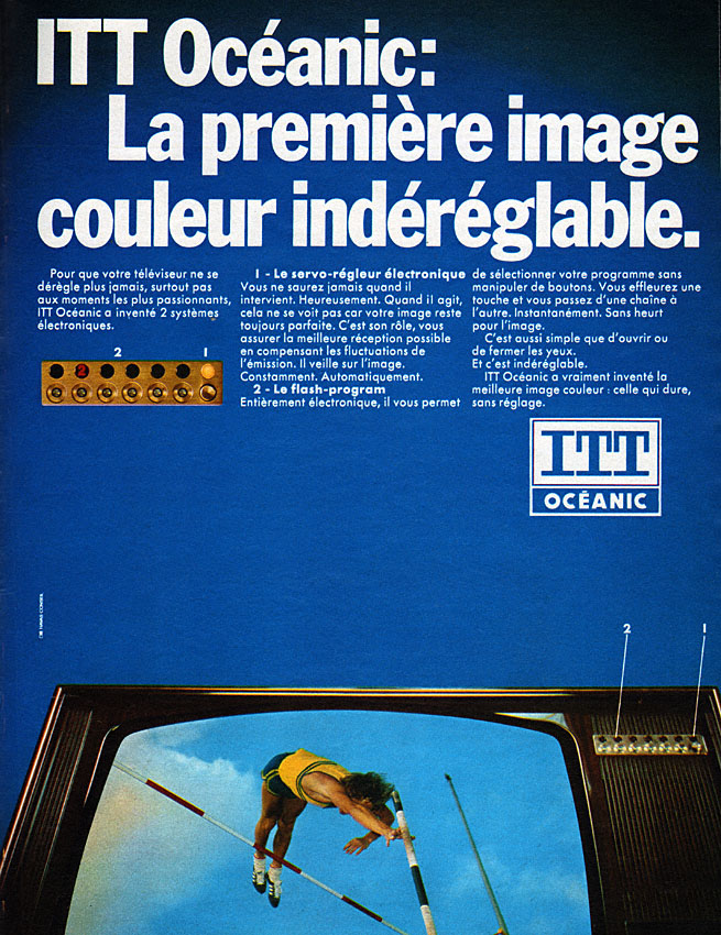 Publicité ITT Oceanic 1972