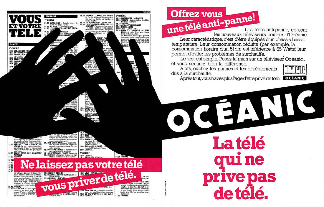 Publicité ITT Oceanic 1980