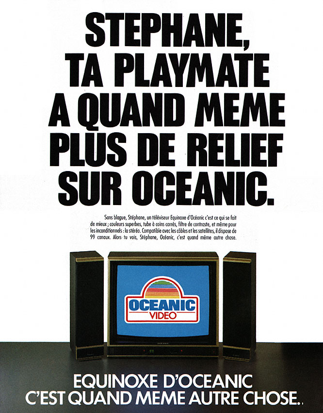 Publicité ITT Oceanic 1987