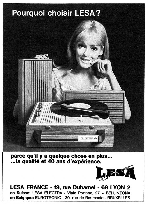 Publicité Lesa 1968