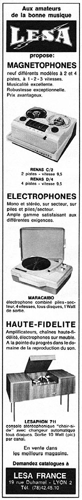 Publicit� Lesa 1966
