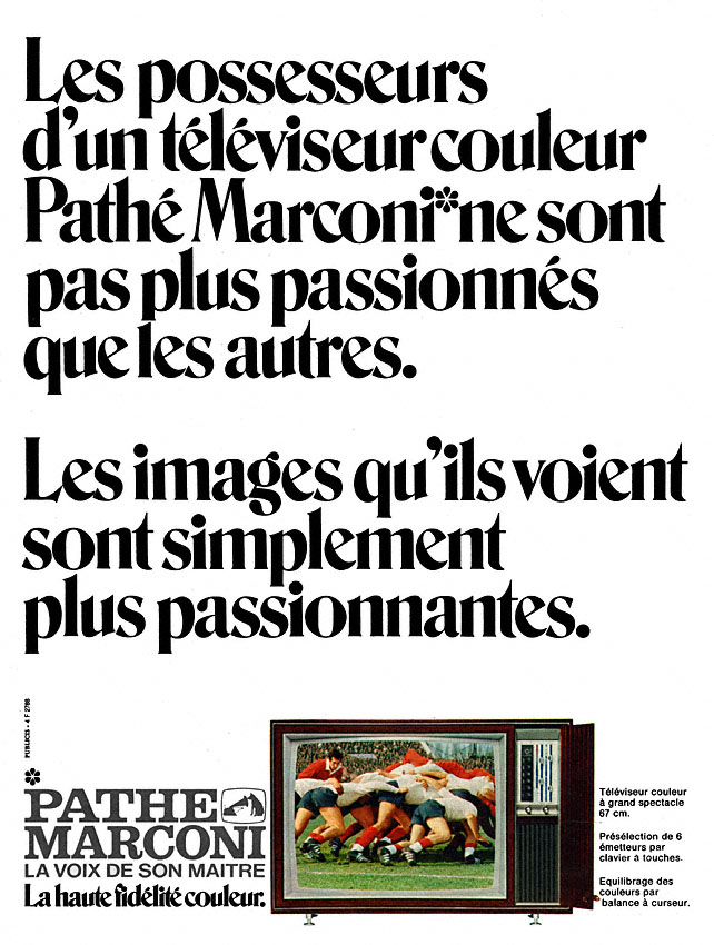 Publicité Path Marconi 1971