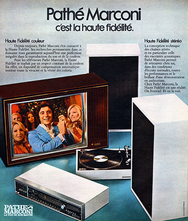 Publicité Path Marconi 1973