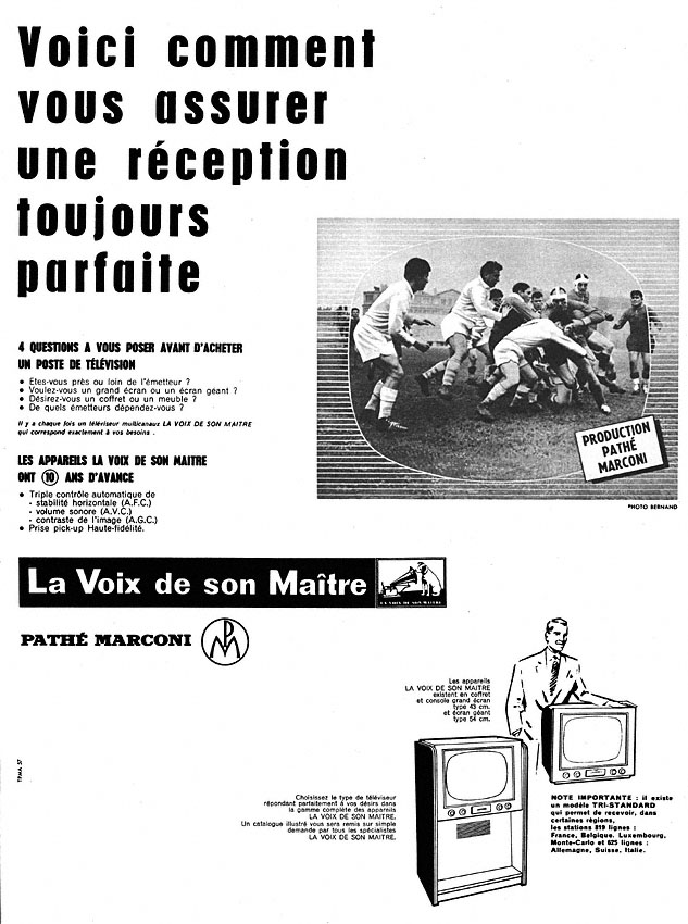 Publicité Path Marconi 1957