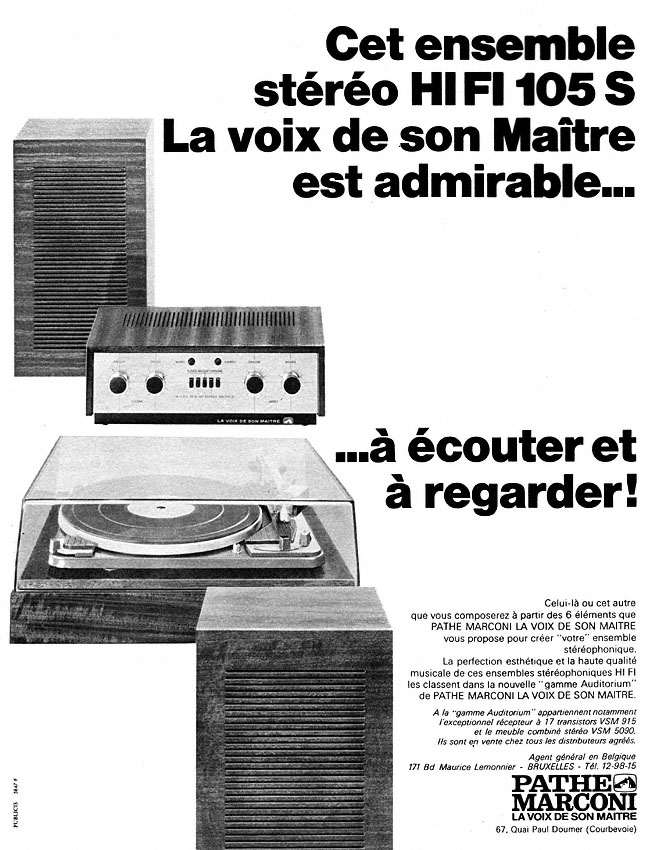 Publicité Path Marconi 1966
