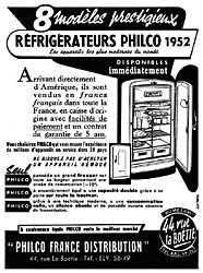 Publicit Philco 1951